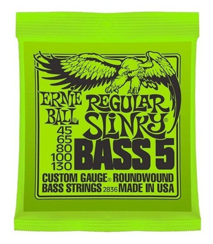 Encordado Ernie Ball 2836 Ernie Bass 5-strings Slinky