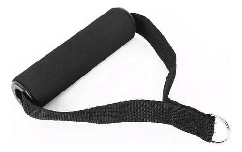 Kit 2 Manopla De Mão Puxador Academia Crossfit Cor Preto