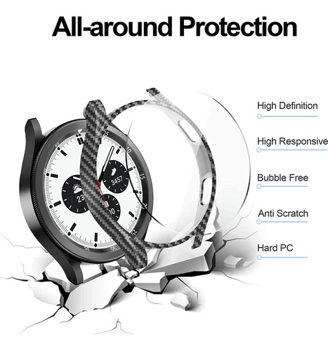 Imagen 1 de 5 de Protector Carcasa Forro Para Samsung Galaxy Watch 4 46mm