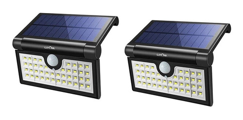 Conjunto 2 Luminárias C/ Energia Solar Led Litom X001-w1ry79