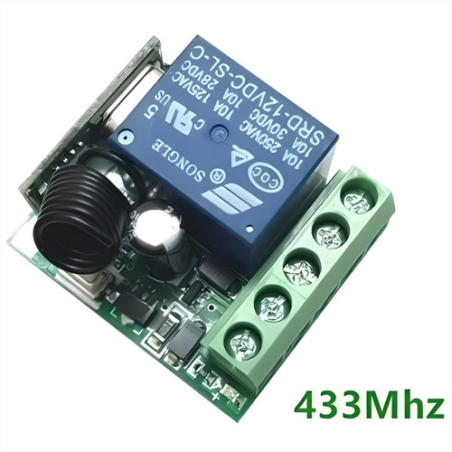 Relé Control Remoto Inalambrico, 100m, 433mhz, Learning Code