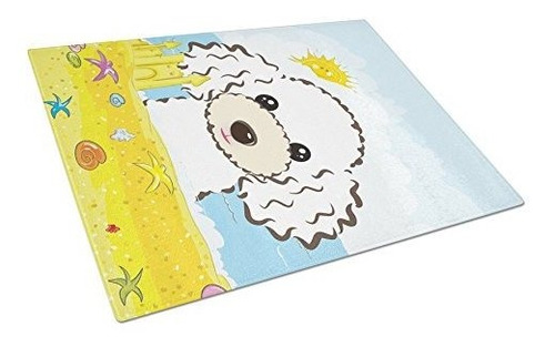 Caroline's Treasures Bb2125lcb White Poodle Summer Beach Tab