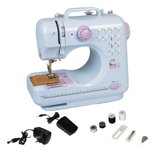 Maquina De Coser Overlock Multifuncional Con Luz Suono C