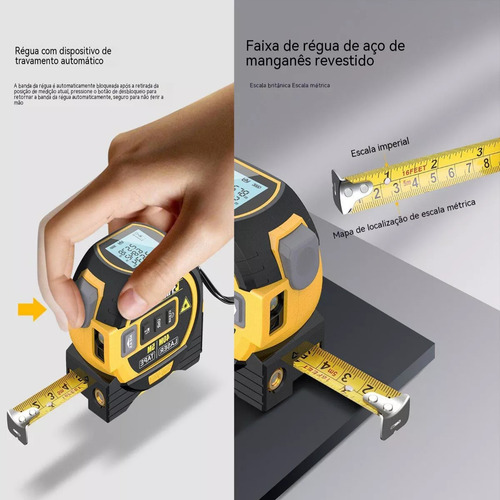 Display Digital Multifuncional De Fita Laser Três Em Um