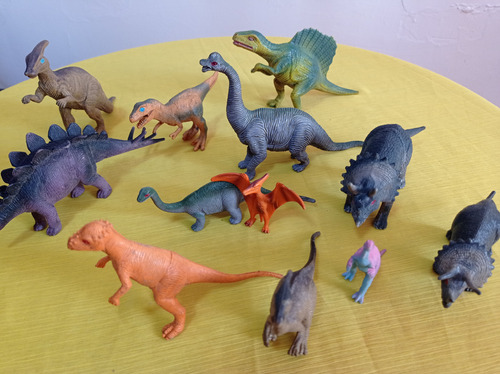 Dinosaurios De Juguetes  Colección 12 Piezas