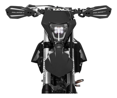 Cubre Puños Yamaha Yz 250 450 Motocross Plástico Negro