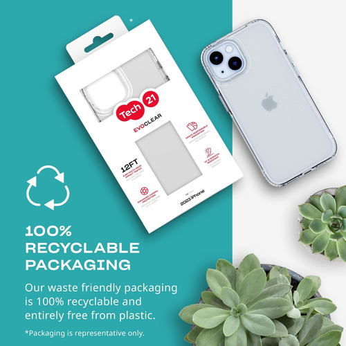 Capa Tech21 Evo Clear Para iPhone 15 - Transparente