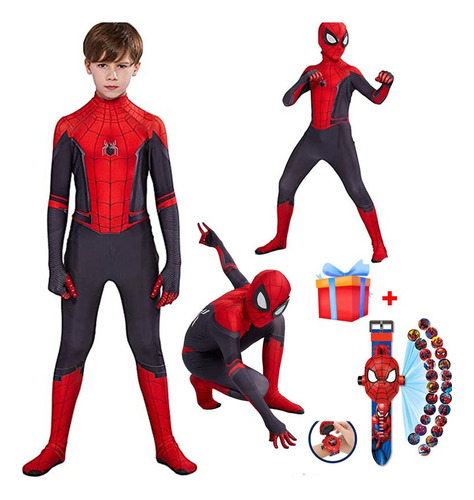 Disfraz De Spiderman Niño Cosplay Ropa,marvel Super Hero