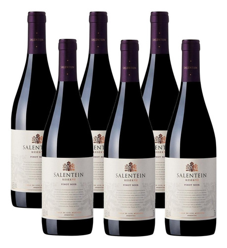 Kit 06 Un. Vinho Tinto Salentein Reserve Pinot Noir 750ml