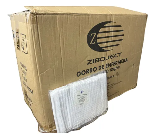 Gorro Desechable Tipo Oruga Caja X 50 Bolsas X 100 Unds