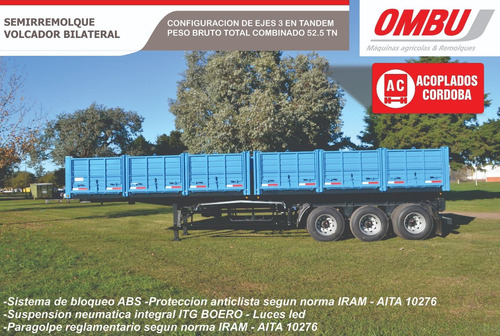Semirremolque Vuelco Bilateral Ombu (52,5 Tn)
