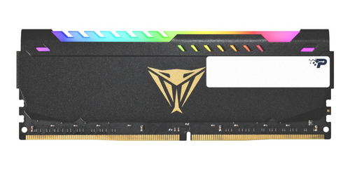 Imagen 1 de 3 de Memoria RAM Viper Steel RGB gamer color negro 16GB 1 Patriot PVSR416G320C8