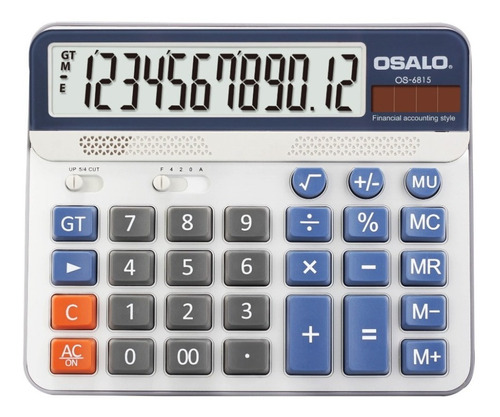 Calculadora Escritorio Administrativa Solar Osalo 18.5cm