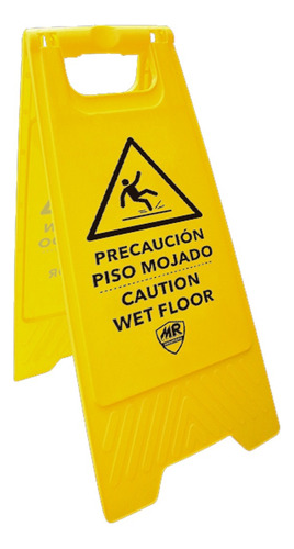 Letrero Precaución Piso Mojado Plegable Señalamiento