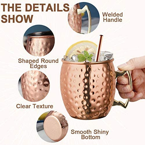 Set De 2 Tazas De Cobre Para Moscow Mule Suprobarware, Tazas