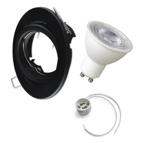 Pack 20 Spot Led 7w Dicroica Embutir Completo