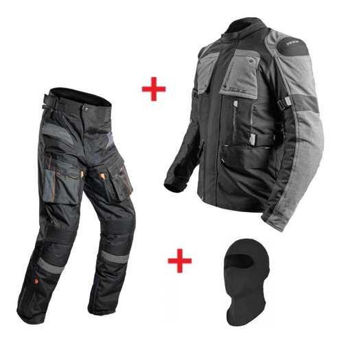 Conjunto Motoqueiro Masculino Viagem Bigtrail Armor Parka