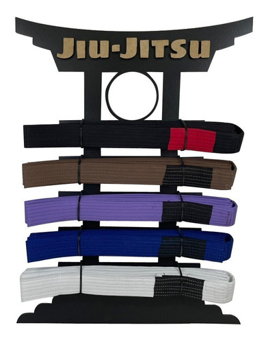Porta Faixas Preto Karate Jiu-jitsu Judô Personalizado 0444p