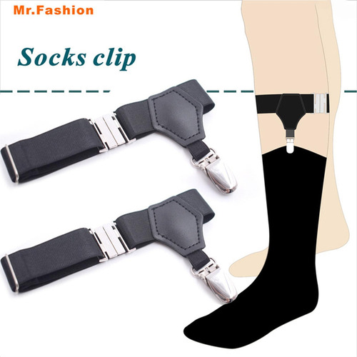 Par De Ligas De Calcetín Para Hombre, Cinturón Ajustable