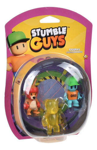 Pack 3 Figuras 5 Cms Stumble Guys - Pineapple Bear
