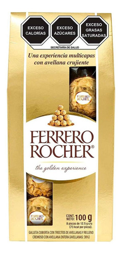Chocolates Ferrero Rocher 8 Piezas 100g