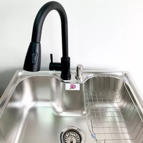 Cuba Pia Inox Cozinha E Torneira Gourmet Clean Bancada Preto