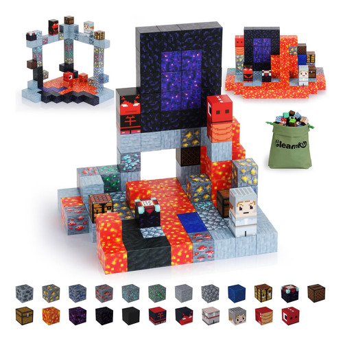 Juguetes De Construcción Gleamkid Con Bloques Magnéticos, 11