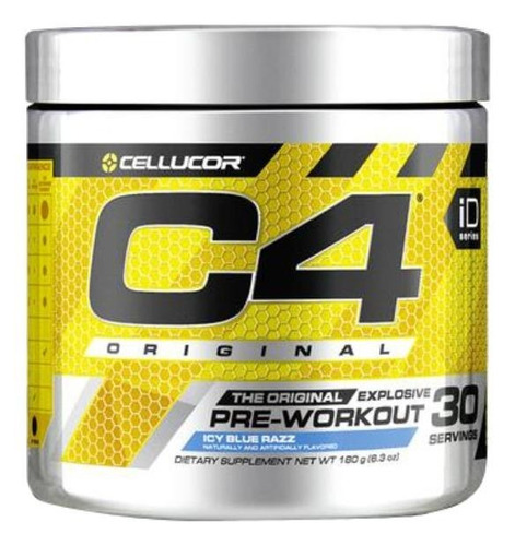 Suplemento en polvo Cellucor  C4 Original aminoácido sabor icy blue razz en pote de 180g