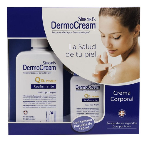 Pack Simonds Dermocream Crema Reafirmante Q10 400 + 150ml