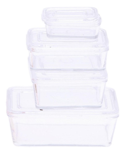 3 X 4x Bento Para Casa De Muñecas 1:12, Caja