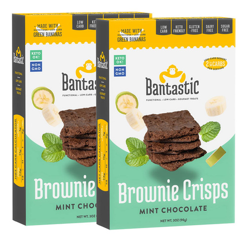 Bantastic Brownie Keto Snack, Patatas Fritas De Chocolate Co