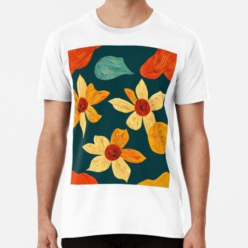 Remera Flores De Van Gogh Con Estilo Algodon Premium