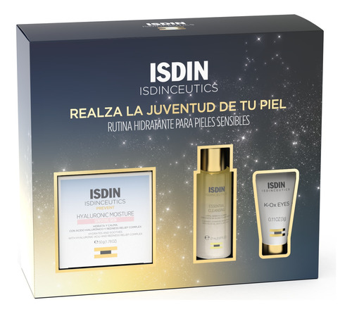 Pack Isdin Moisture 50ml + Cleansing 27 Ml + K-ox Eyes X 3ml