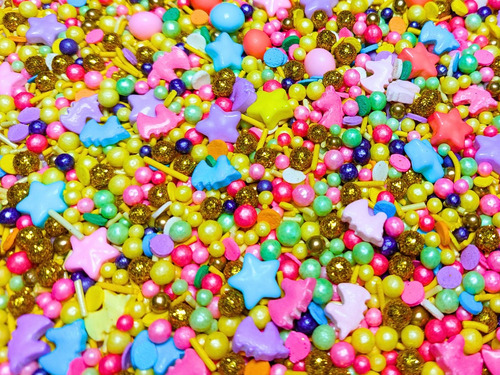 Sprinkle Confeti Estrella Unicornio Colores