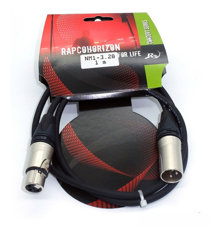 Cable Rapcohorizon P/micrófono Nm1-3.28 1 Mt Con Neutrik