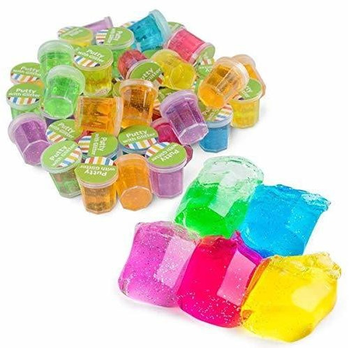 Kicko Mini Putty Con Glitter - 48 Pack Surtido Neon Jmwsk