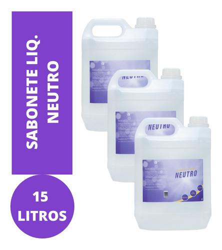Imagem 1 de 1 de Sabonete Líquido Neutro 15 Litros Atacado