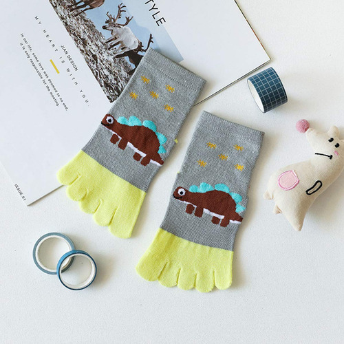 5 Pares De Calcetines De Cinco Dedos Para Niños - Algodón