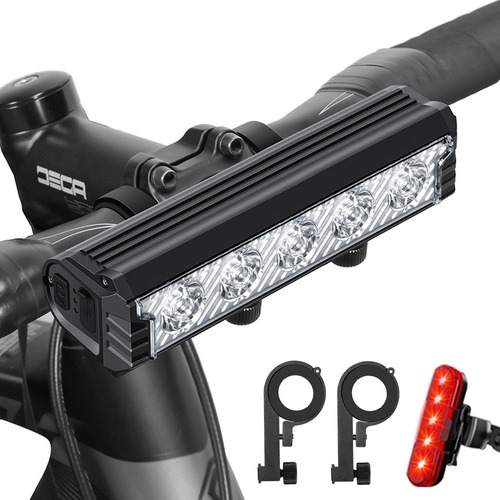.. Luz For Bicicleta 6000 Lúmenes Impermeable Con Luz