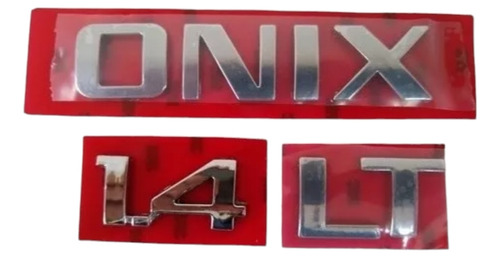 Kit Emblema Letreiro Onix 1.4 Lt 2012 A 2014 2015 2016 2017