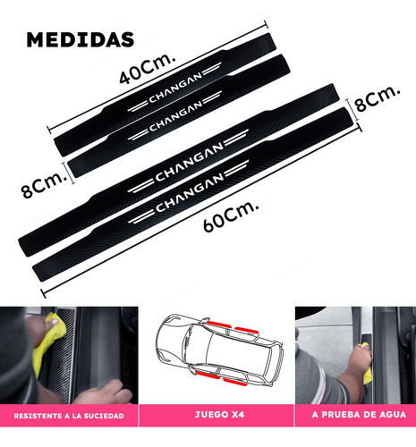 Pegatina Protector De Estribo Changan Cs15 Cs35 Cs55 Alsvin