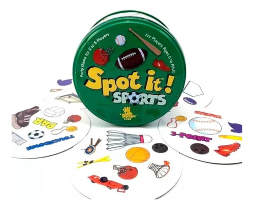 Juego De Cartas Spot It Sports Dobble Game Spot It Deportes