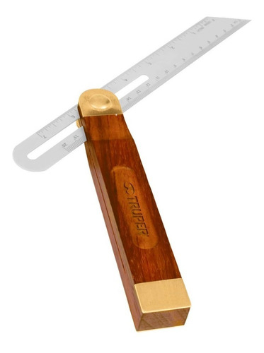 Imagen 1 de 2 de Escuadra Falsa Mango De Madera 9'' Carpintero Truper 14385