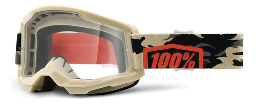 Strata 2 Goggle Kombat - Clear Lens Color De La Lente Claro Talla Unitalla