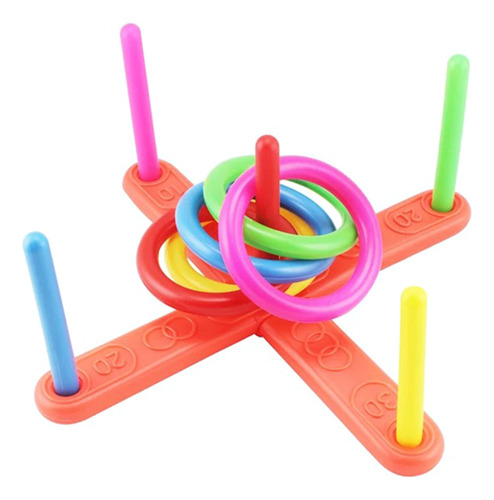 Juego De Juguete Para Lanzar Anillos, 1 Juego De Plástico Pa
