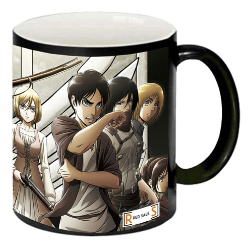 Tazas Magicas Shingeki No Kyojin / Varios Modelo Eren - Levi