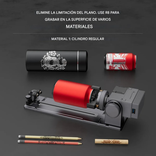 Máquina De Grabado Láser Atomstack A10 V2 Pro 10w+r8 Rodillo