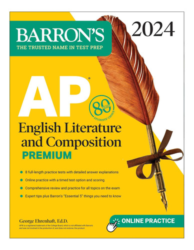 Book : Ap English Literature And Composition Premium, 2024 