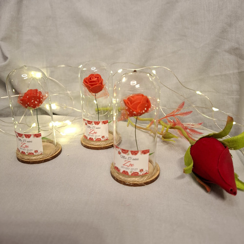 Souvenir Mini Rosa Encantada 7cm