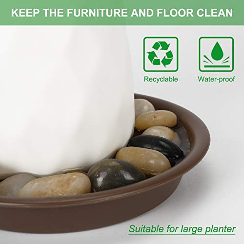 Plato Para Maceta De Planta Tite De Color Blanco